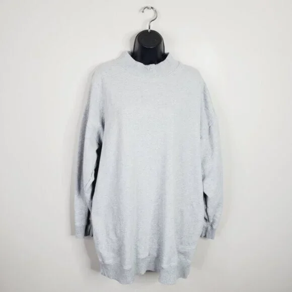 oversized grey sweatshirt dress Oversized Sweater Dress – bebe